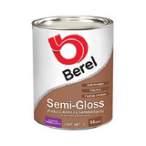 Litro Pintura Plastica Berel Semigloss Blanco Cocina Y Baño