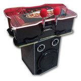 Maquina Jukebox Karaoke Modelo Maleta 7 X1 Com Caixa De Som 