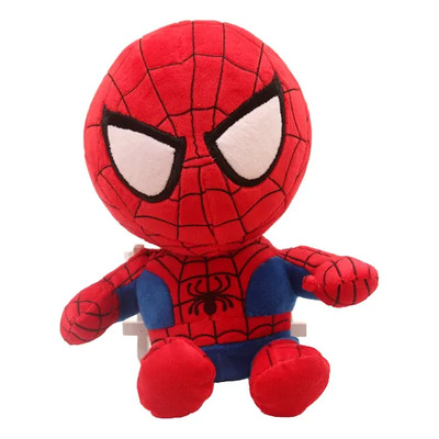 Muñeco De Peluche Spiderman Tipo 27 Cm Premium Rojo