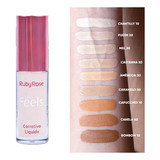 Corrector Facial Líquido Feels - Ruby Rose Hb8102 Tom Chantilly 10