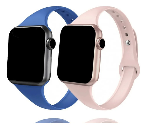 Pulseira Silicone Slim Para Apple Watch Smartwatch Iwo Fit