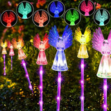 Luz Solar Angel Light, Luz De Jardín, Luz Navideña, 6 Piezas