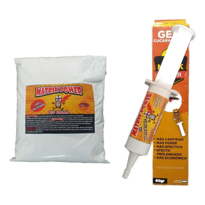 Combo Cebo Mata Cucarachas En Talco Mas Jeringa | Envío gratis