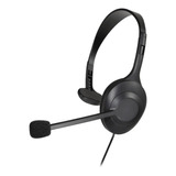 Audífono Usb De Un Solo Oído Ath-101usb Audio Technica. Color Negro