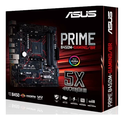 Placa Mãe Asus Prime B450m Gaming/br