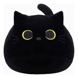 Almohada De Peluche De Gato Negra De 55 Cm, Cojín Para Sofá