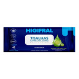 Toalhas Umedecidas Higifral - Com 40 Unidades