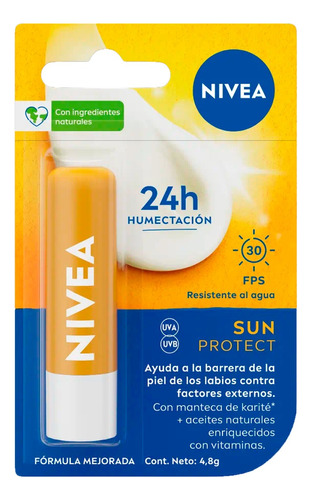 Balsamo Labial Hidratante Sun Protect 4,8g Nivea