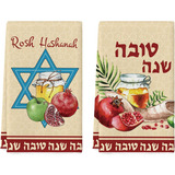 Star Rosh Hashanah - Juego De 2 Toallas De Cocina De 18 X 26