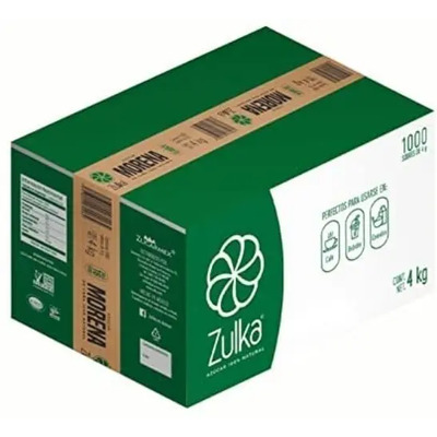 Azúcar Morena Zulka Sobres 4g Caja 1000 Unidades Endulzante Natural | Envío gratis