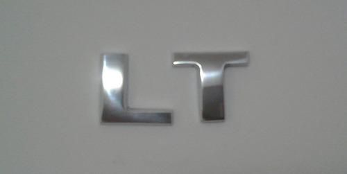 Emblema Lt Silverado En Metal Pulido  Foto 3