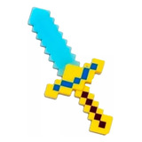 Espada Brinquedo Tipo Minecraft Com Luz E Som+pilhas Brinde
