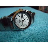 Seiko White Reloj Vintage Retro Automatico Para Dama Japan