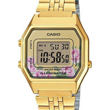 Reloj Mujer Casio La680wga-4cdf Vintage Oro Tone Alarm Digit