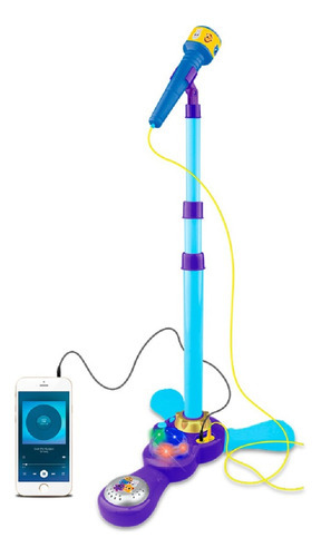 Brinquedo Microfone Bolofofos Com Pedestal - F0116-1 Fun