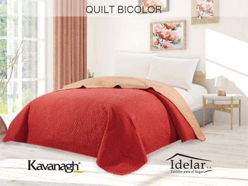 Cubrecama Cover Bicolor Reversible Kavanagh Queen 2 1/2 P.