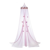 Toldo De Cama Princess De Malla Para Niñas, Color Rosa Mosqu