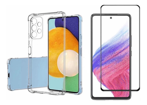 Carcasa Transparente Para Samsung A53 5g + Lámina Pantalla