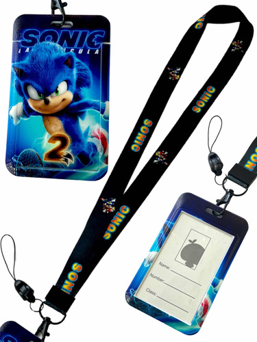 Porta Sube Sonic Colgante Llavero Importados X 1 Unidad Lo++