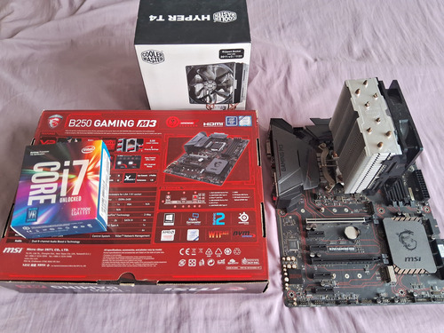 Combo Board Msi B250 Gaming M3, I7 7700k, Coolermaster Ht4