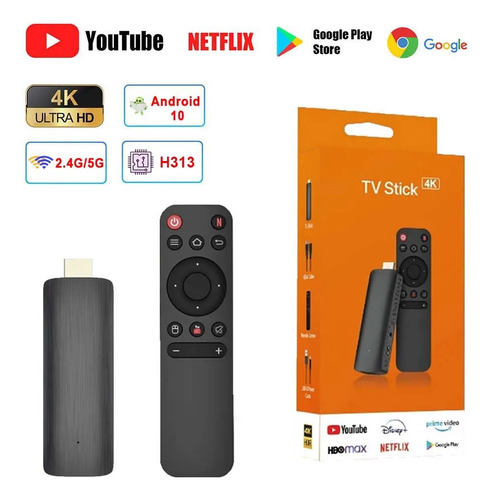 Tv Stick Blulory 4k, 60fps Stick Global Android 10 Smart Tv