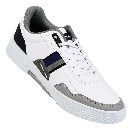 Tenis Casual Hombre Blanco Tacto Piel Clasben 06903763