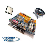  Kit Intel Lga 775 - Dual Core + Placa Mãe + Cooler