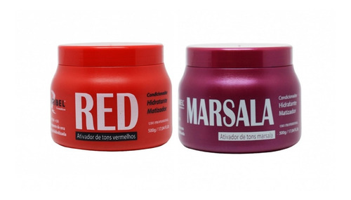 Matizador Vermelho + Matizador Marsala - 500g Cada Mairibel