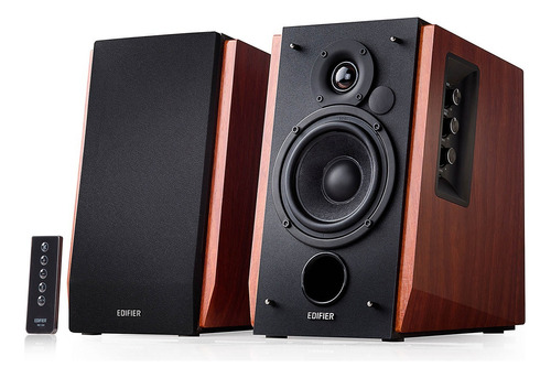 Edifier R1700bt Parlantes 2.0 Bluetooth 66w Rms Color Madera Oscuro