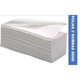 Papel Toalha Branco Interfolhas  2 Dobras 20x22 - 600 Folhas