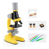 Microscopio Óptico Para Niños 100x 400x 1200x - Color Para Niños: Amarillo