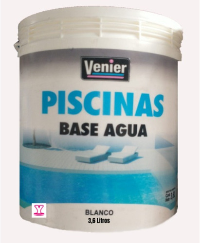 Pintura Piletas Acuosa Agua Latex Blanco 4l Venier - Yanina