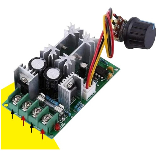 Módulo Pwm Placa Controle De Velocidade Motor Dc 10v-60v 20a