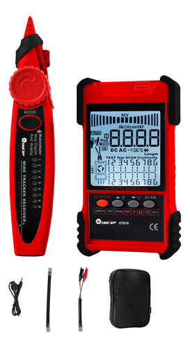 Probador De Cables Red Tooltop Et616 Lcd Poe Rj45