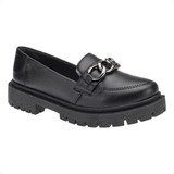 Sapato Mocassim Tratorado Feminino Corrente Casual Confort