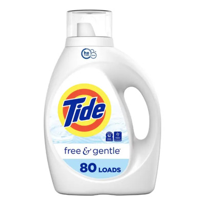 Tide Free And Gentle 80 Loads 105oz