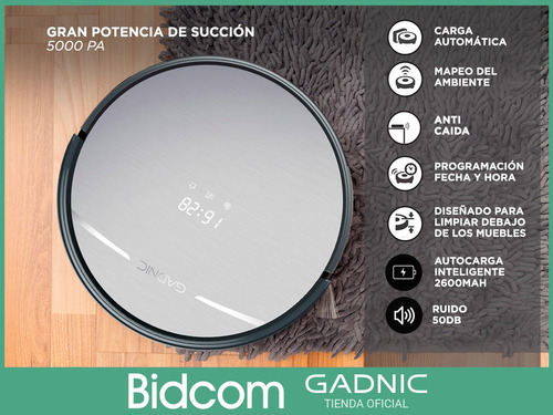 Aspiradora Robot Gadnic Limpia Pisos Inteligente Control App