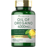 Aceite De Orégano 4000mg Potencia Máxima 150 Cápsulas Sabor Sin Sabor