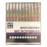 Nuwa Hcdk-11p Microfibras Graduadas Negras Por 11 Unidades