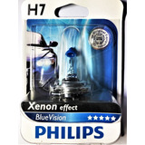 Lampara H7 Philips Bluevision Efecto Xenón 55w 12v