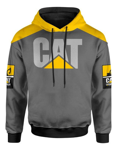 Blusa Moletom 3d Full Caterpillar Cat Cores Lançamento