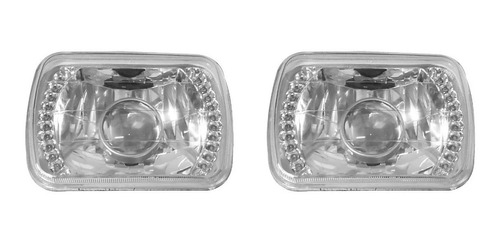 Faros O Unidades Cuadradas 7 Con Lupa Y Leds Blanco