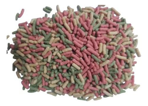 Pellet Comida Para Koi Blanco Verde Rojo O Los 3 Revueltos