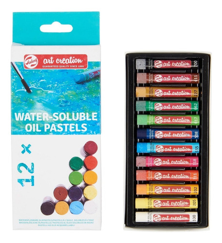 Set De Pasteles Al Óleo Solubles En Agua 12 Colores - Art Cr