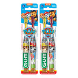 Gum Combo Paw Patrol Cepillo Suave Para Niños +3 Años 2u