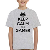 Remera De Niño Gamer Keep Calm Niña Jueguitos Video Juegos