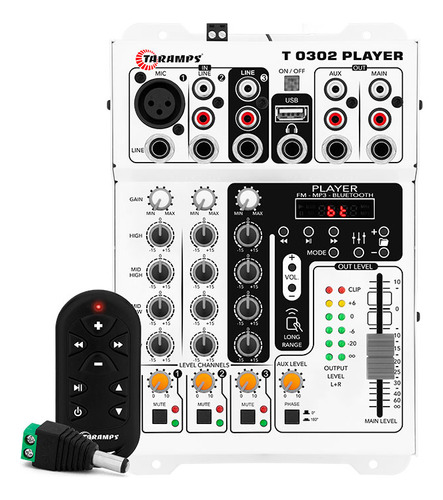 Mesa De Som Automotivo Taramps T 0302 Player Mixer