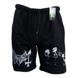Mayhem Bermuda Short Pantalon Black Metal Rock Heavy