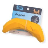 Juguete 100% De Goma En Forma De Banana Para Rellener Color Amarillo