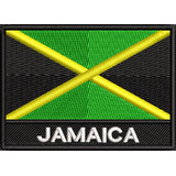 Emblema Bordado Bandeira Da Jamaica Motociclista Top Ban523